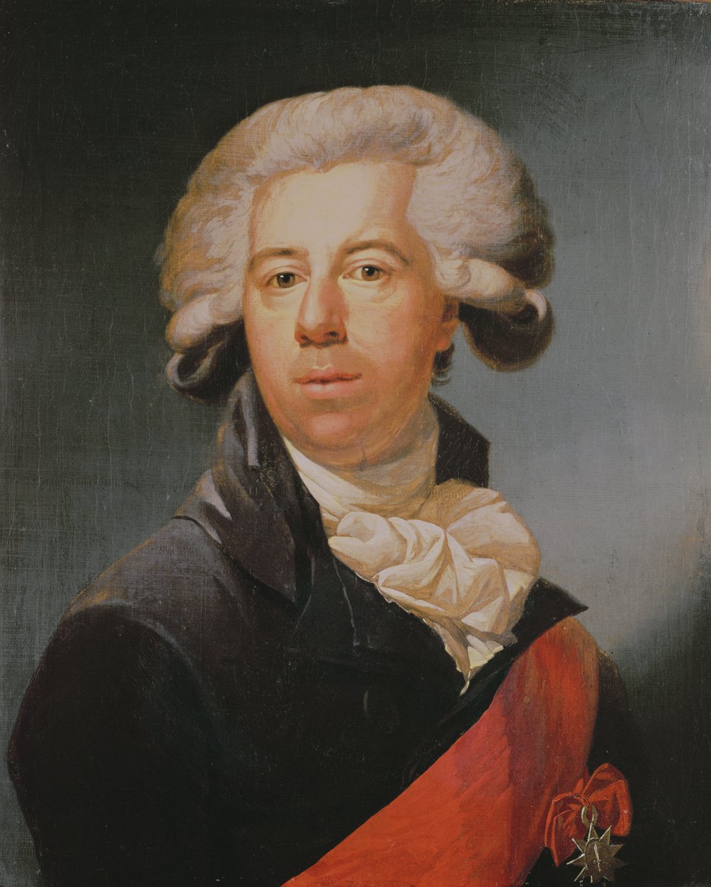 Selvportræt med frimurerinsignier af Gerard van der Puyl