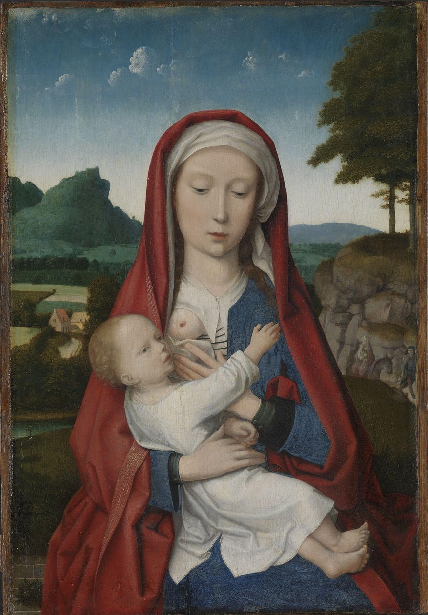 Madonna og barn, ca. 1510-20 (olie på panel) af Gerard (attr. to) David