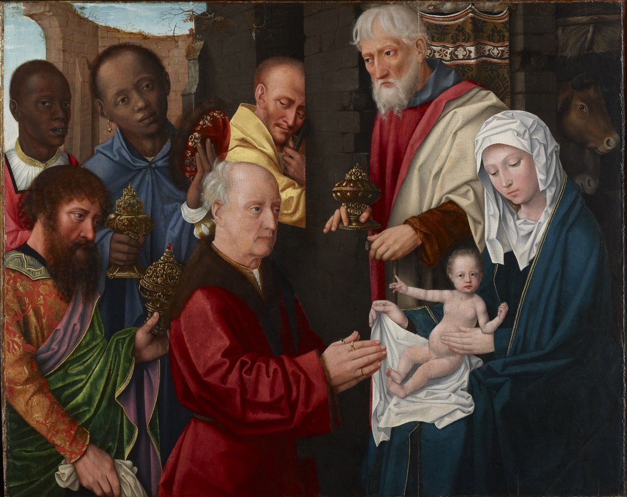 De hellige tre kongers tilbedelse af Gerard David