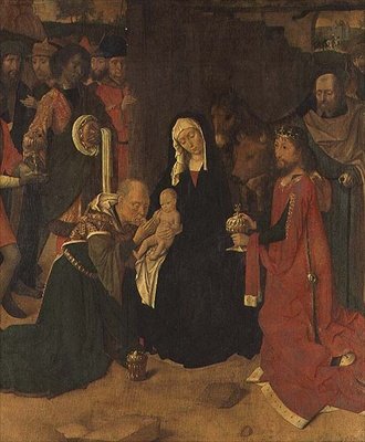 Adoration of the Magi, ca. 1490 (olie på lærred) af Gerard David
