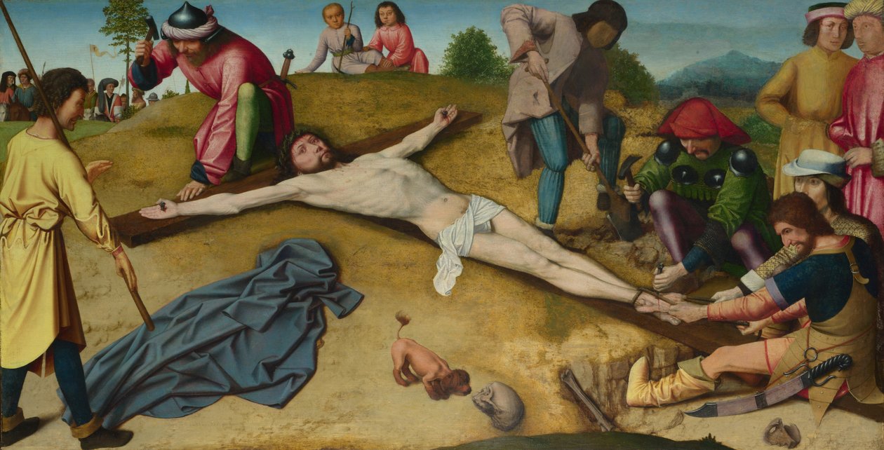 Kristus naglet til korset, ca 1481 af Gerard David