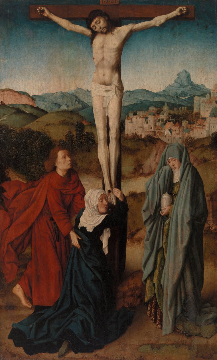 Korsfæstelse med Jomfruen, Sankt Johannes og Magdalene af Gerard David