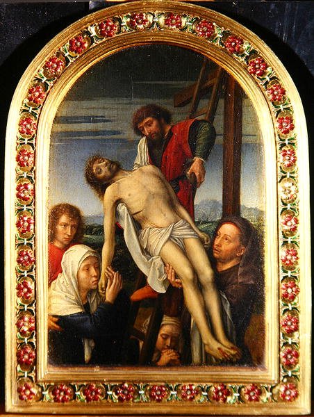 Aflejring, ca. 1500-20 (olie på panel) af Gerard David