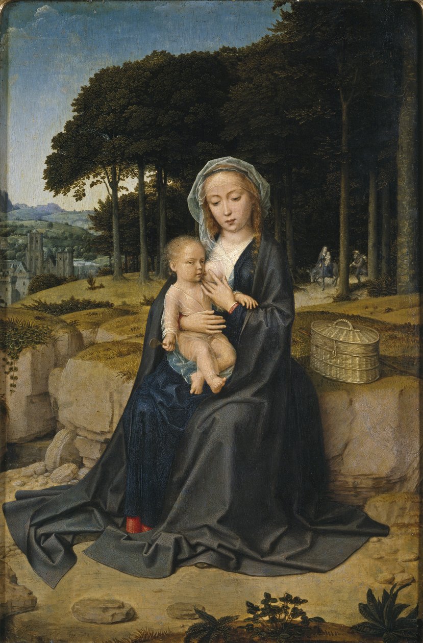 Hvil på flugten til Egypten, ca 1515 af Gerard David