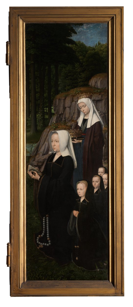 Højre panel af Kristi dåb, ca. 1502-08 (olie på panel) af Gerard David