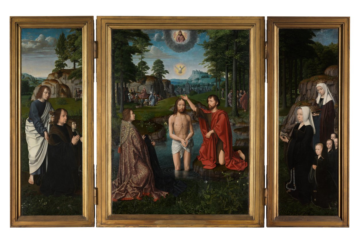 The Baptism of Christ, ca. 1502-08 (olie på panel) af Gerard David
