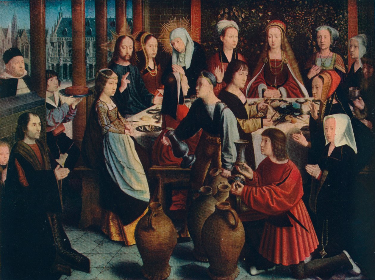 Ægteskabet i Cana, c1500 af Gerard David