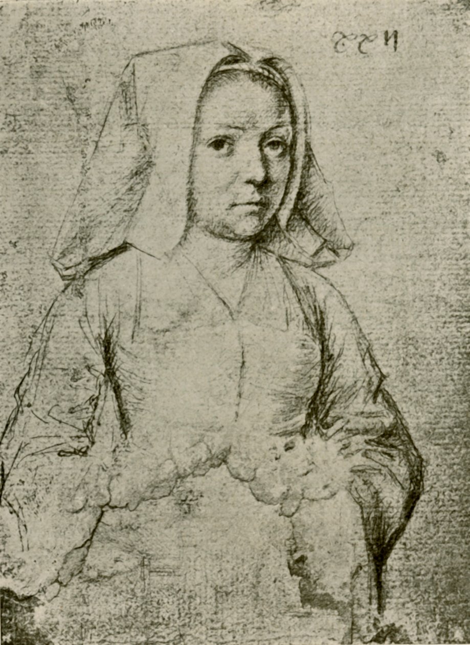 Ung kvinde, slutningen af det 15.-begyndelsen af det 16. århundrede, 1908. af Gerard David