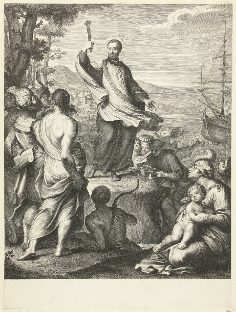 Sankt Frans Xavier af Gérard Edelinck