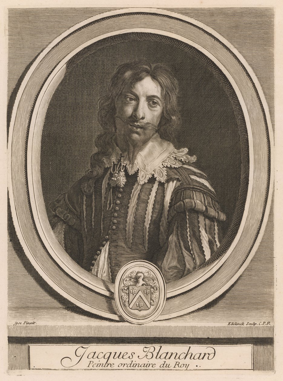 Jacques Blanchard, fra bogen Les hommes illustres ..., bind II, af Charles Perrault af Gérard Edelinck