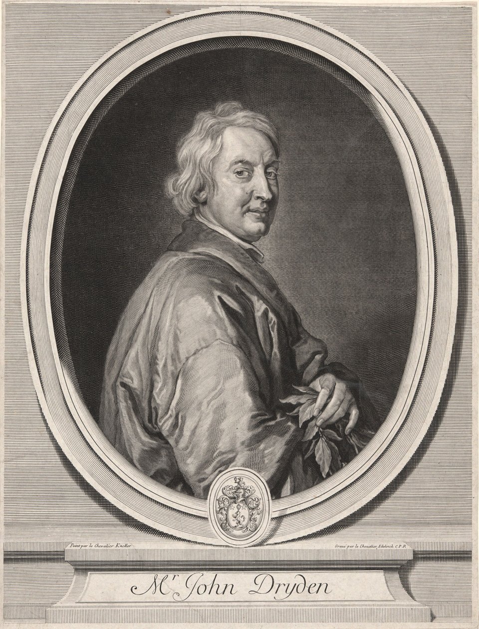 John Dryden (1631-1707) af Gérard Edelinck