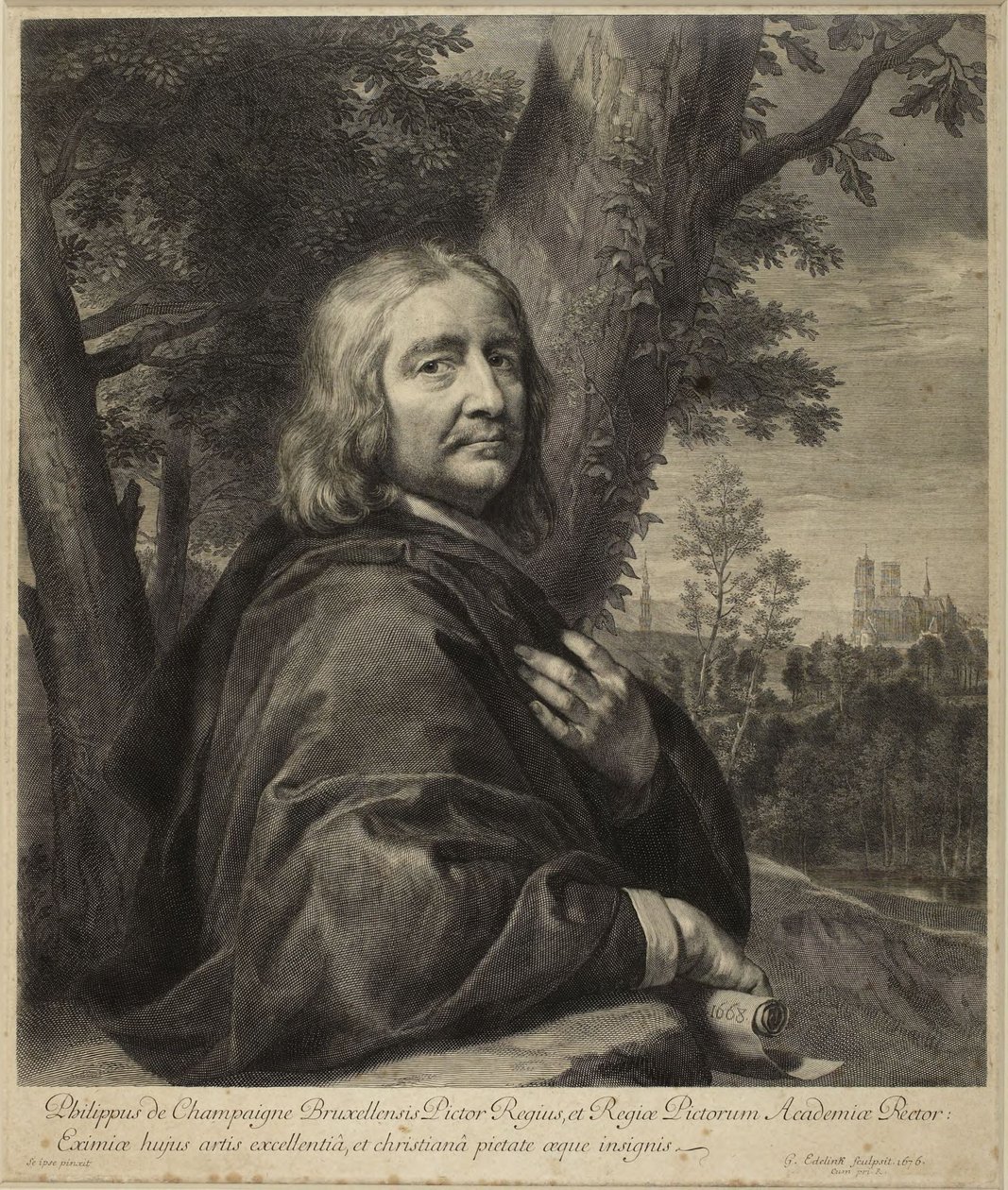 Philippe de Champaigne (Robert-Dumesnil VII, s. 239, nr. 164, udgave I) af Gérard Edelinck