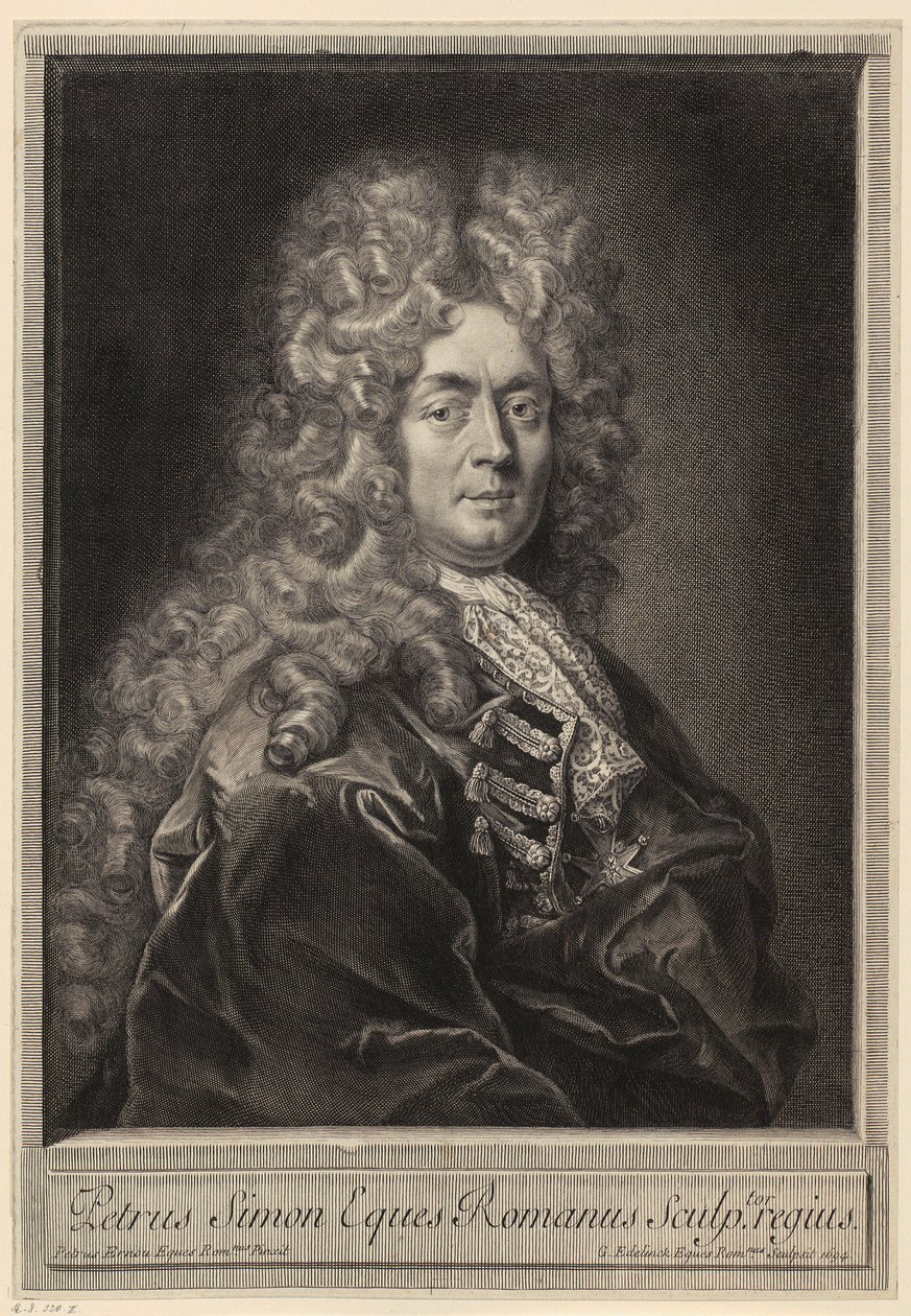Portræt af André Hameau af Gérard Edelinck