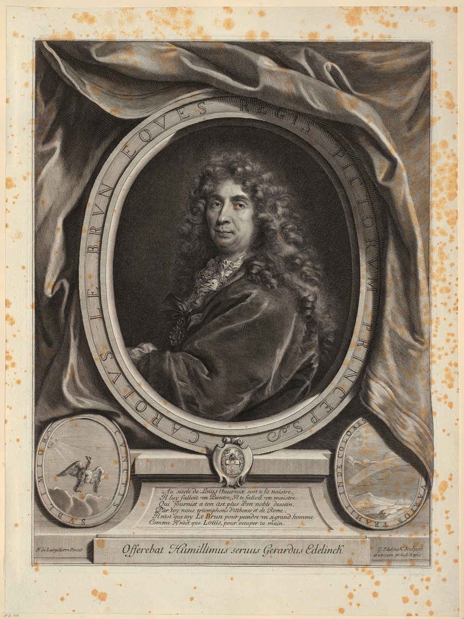 Portræt af Eustache Teissier af Gérard Edelinck