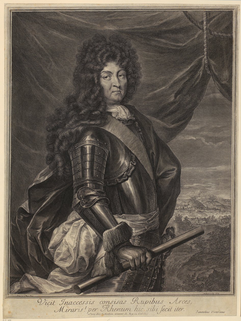 Portræt af Ludvig XIV. af Gérard Edelinck