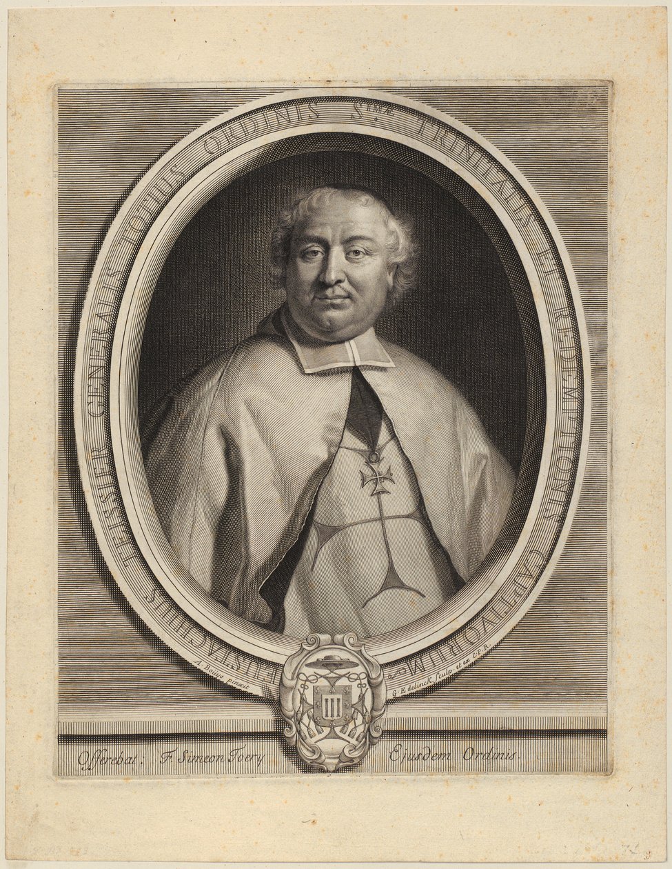Portræt af Nicolas Parfaict af Gérard Edelinck