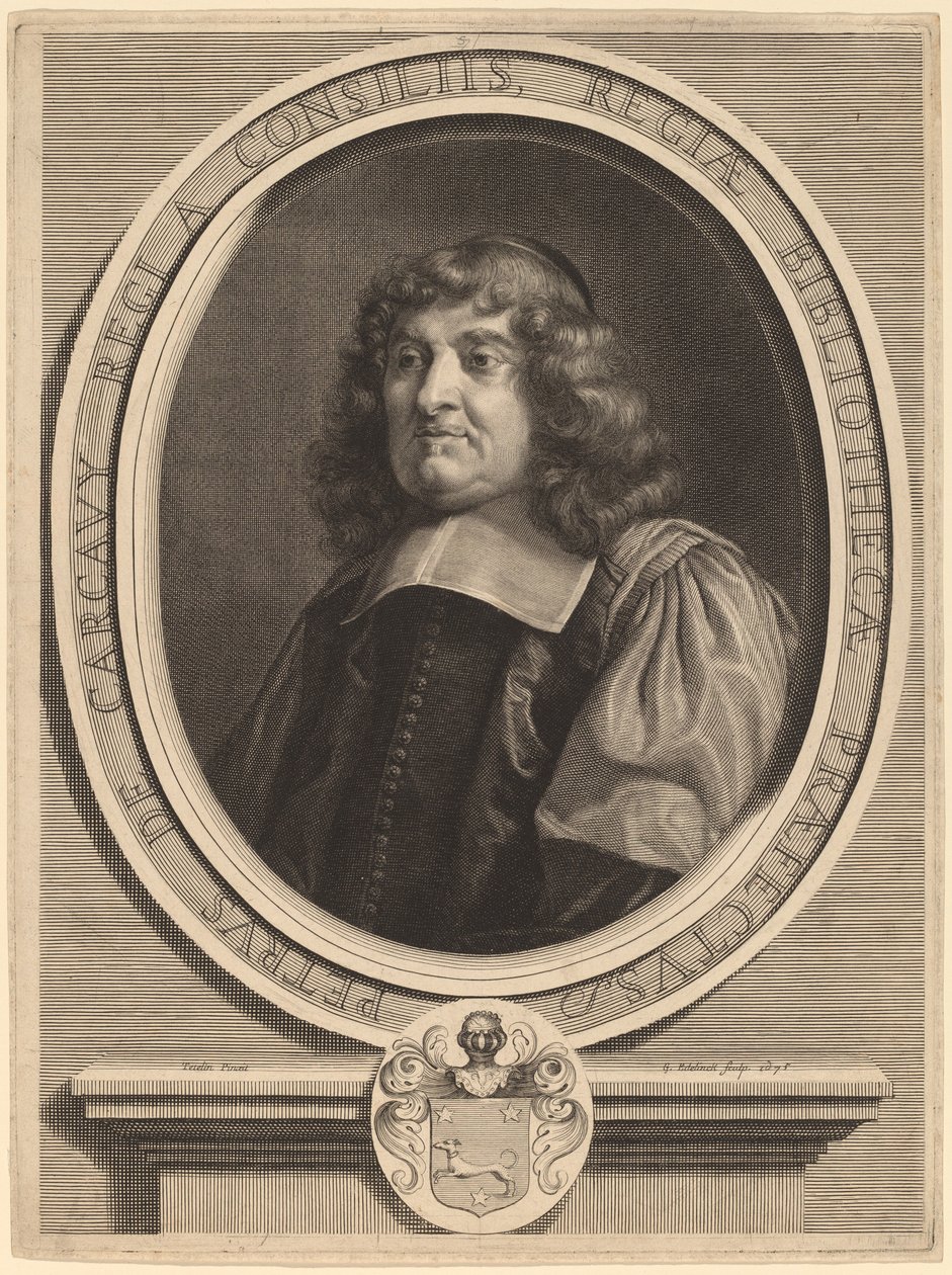 Pierre de Carcavy af Gerard Edelinck after Louis Testelin