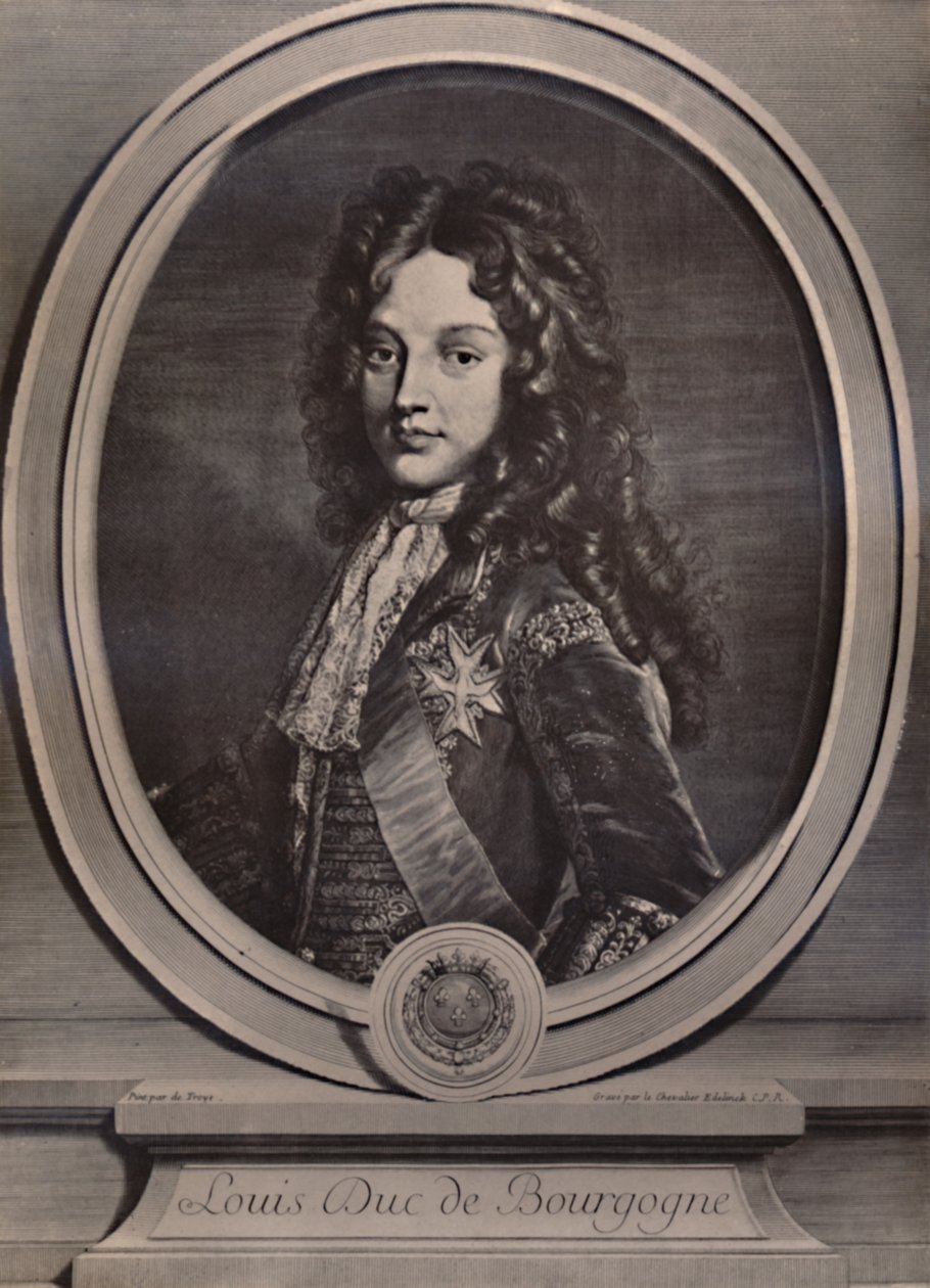 Ludvig, hertug af Bourgogne, Dauphin af Frankrig og far til kong Ludvig XV, c1700 1894 af Gerard Edelnick