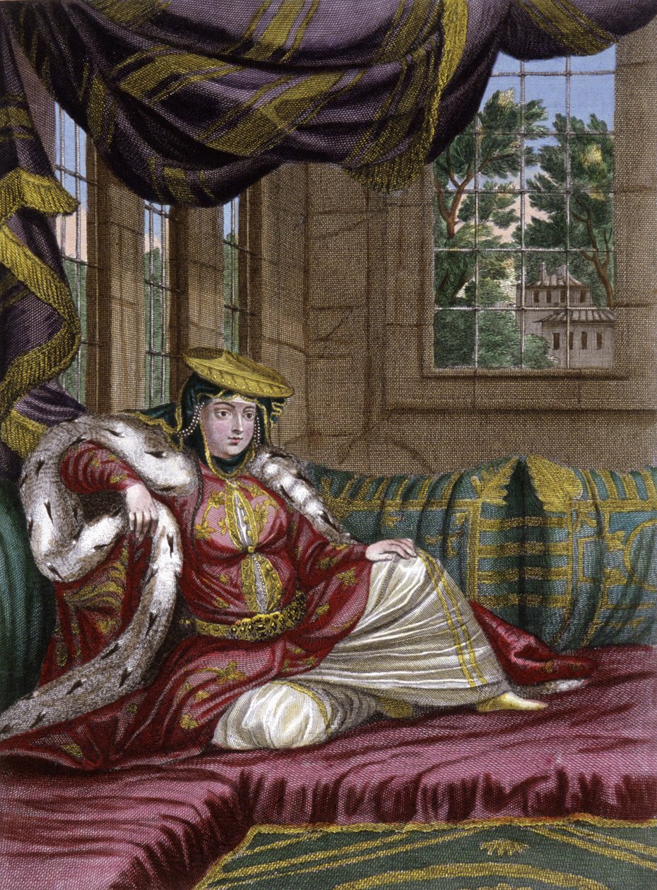 Jødisk dame ved den osmanniske sultans hof af Gerard Jean Baptiste Scotin