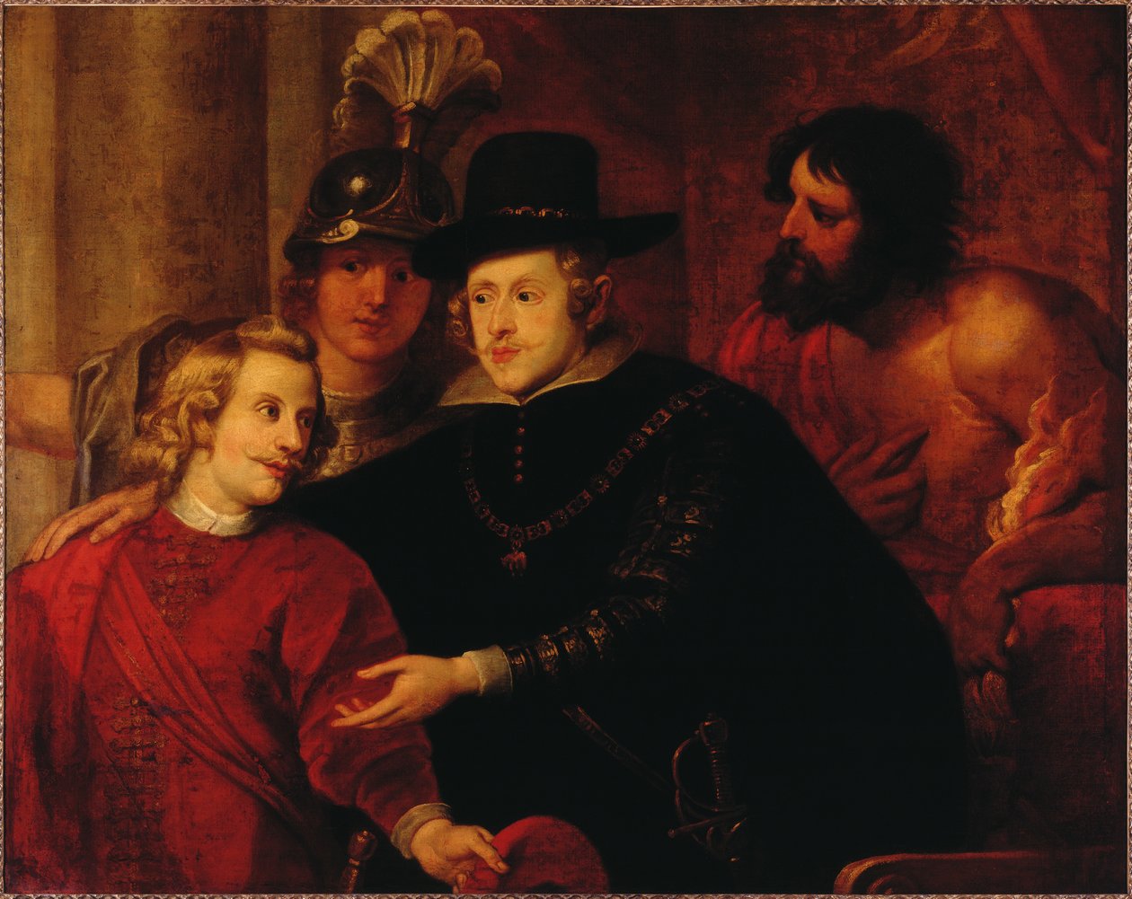 Filip IV af Spanien 1605-1665 udsender sin bror Kardinal-Infante Ferdinand af Østrig 1609-1 af Gerard . Seghers
