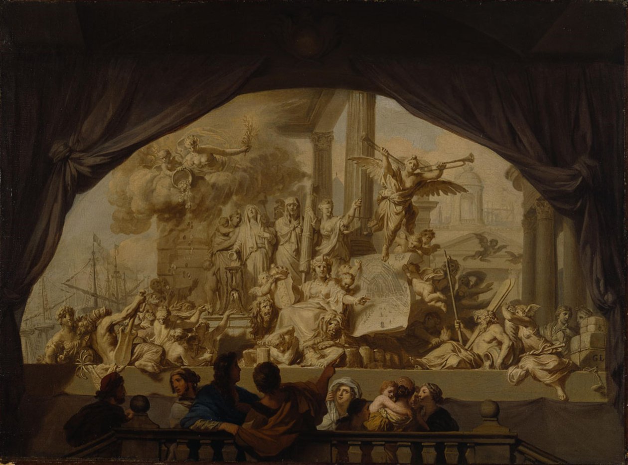 Allegori over Amsterdams berømmelse af Gerard de Lairesse