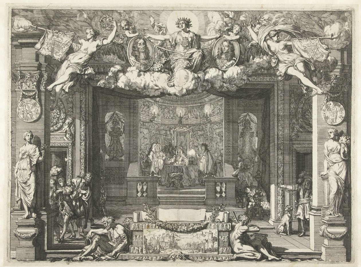 Allegori af Westminster-traktaten Allegori om fred mellem England og De Forenede Nederlande, 1674 af Gerard de Lairesse