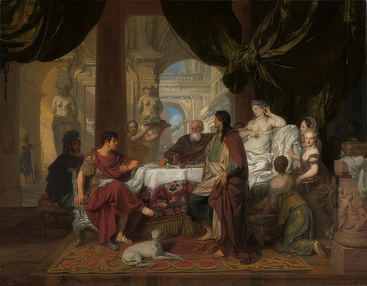 Kleopatras fest. Omkring 1675-80 af Gerard de Lairesse