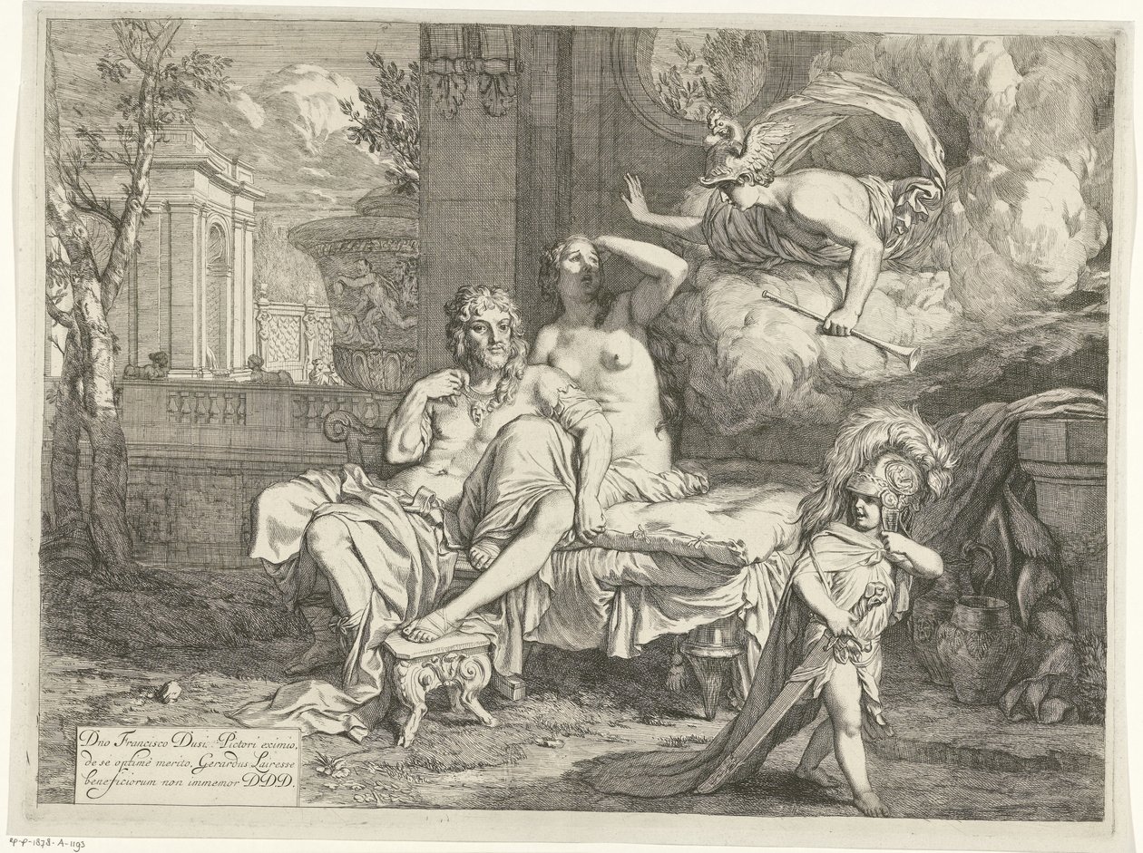 Mercury beordrer Calypso til at lade Odysseus gå af Gerard de Lairesse