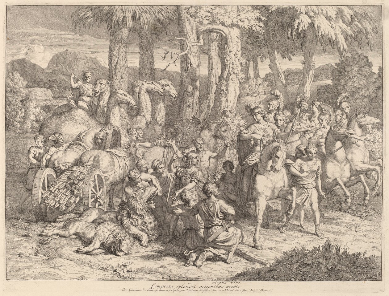 Semiramis på Løvejagten af Gerard de Lairesse