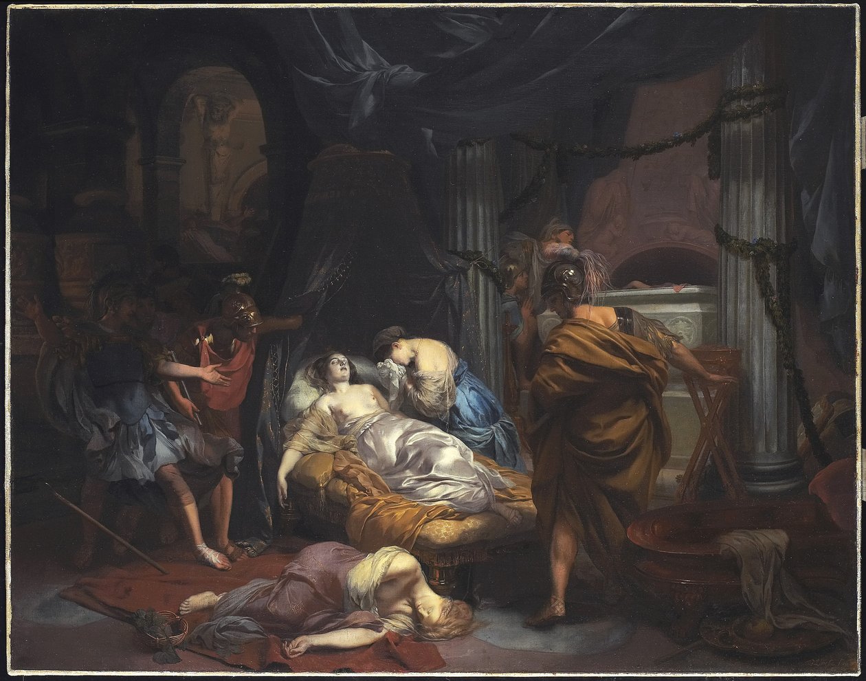 Kleopatras død, 1686 af Gerard de Lairesse