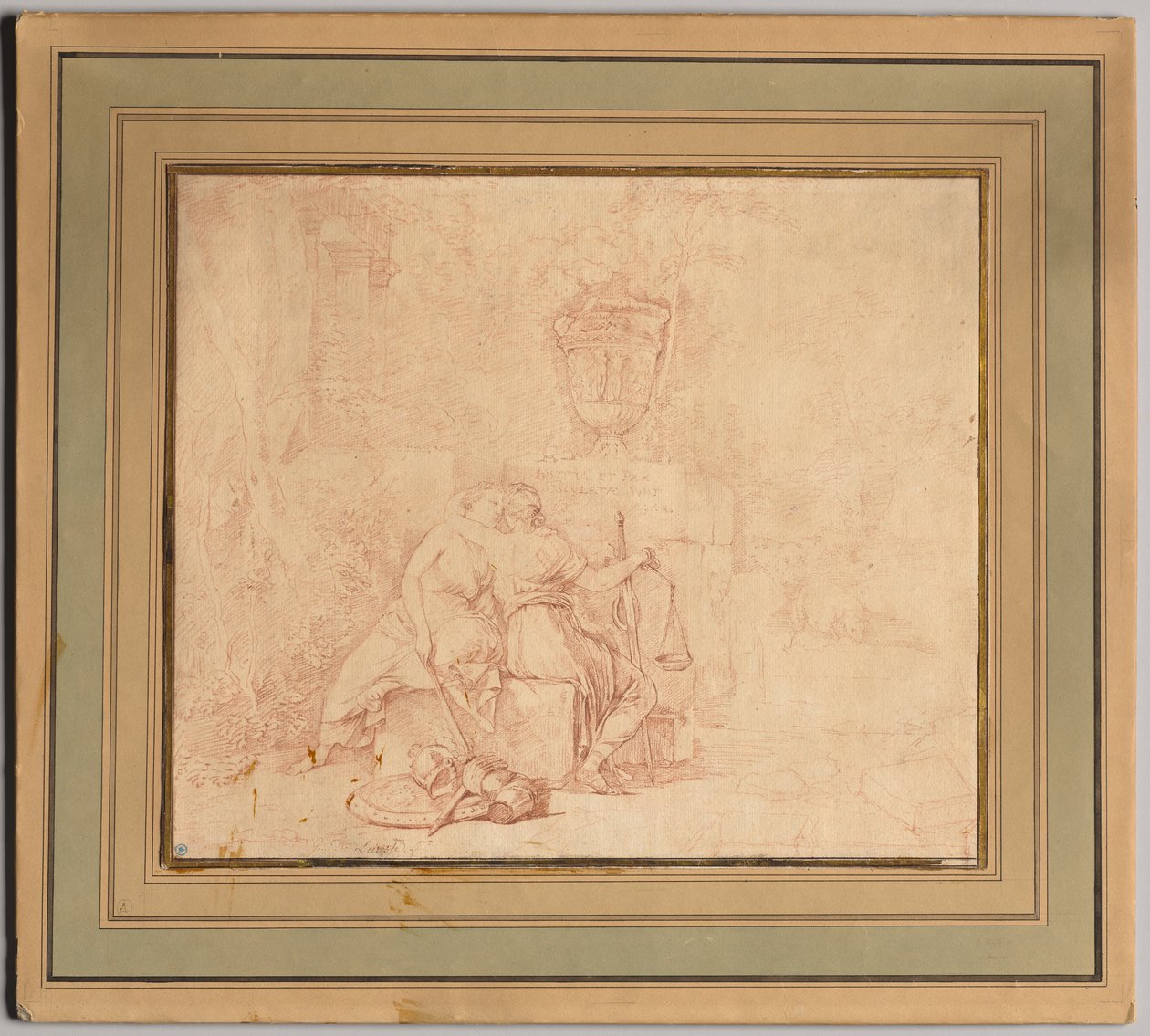 Fredens og retfærdighedens kys efter 1654. af Gerard de Lairesse