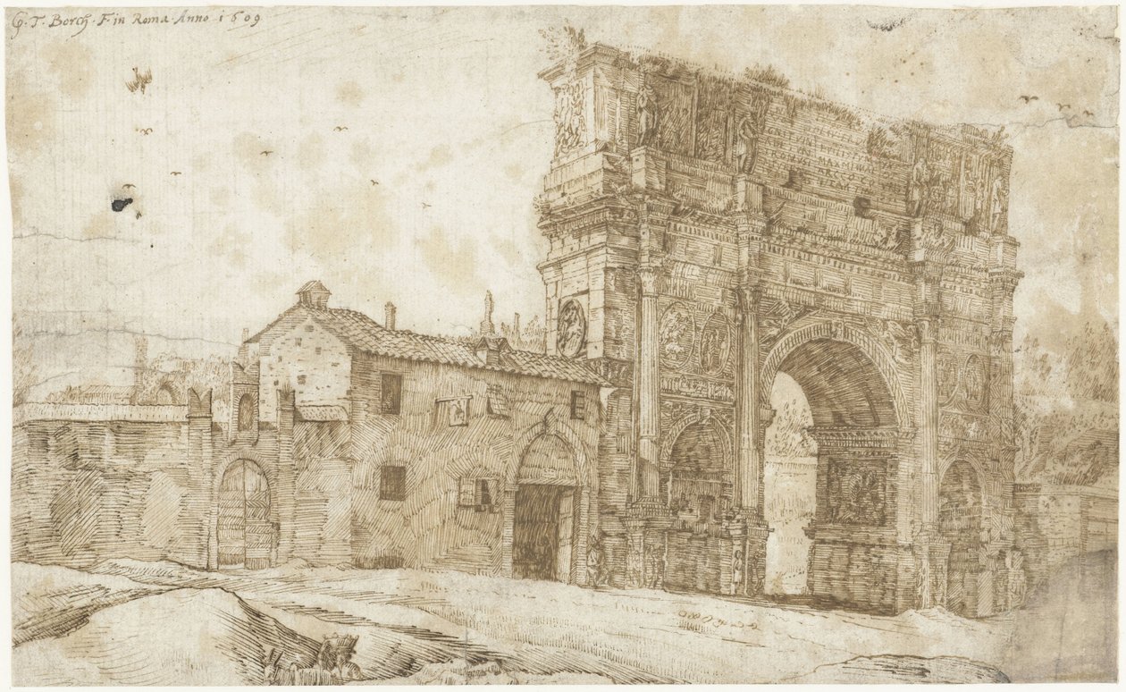 Nordsiden af Konstantinbuen, Rom af Gerard ter Borch