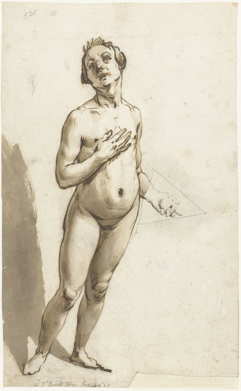 Stående Adam af Gerard ter Borch