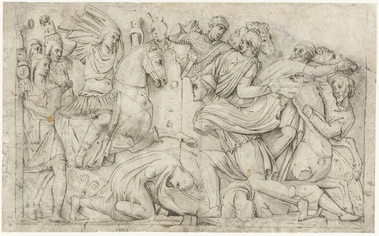 Konstantins bue med Trajans sejr over dacierne af Gerard ter Borch (I)