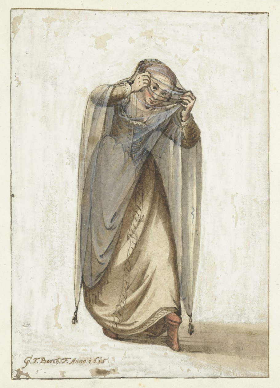 venetiansk kurtisane af Gerard ter Borch (I)