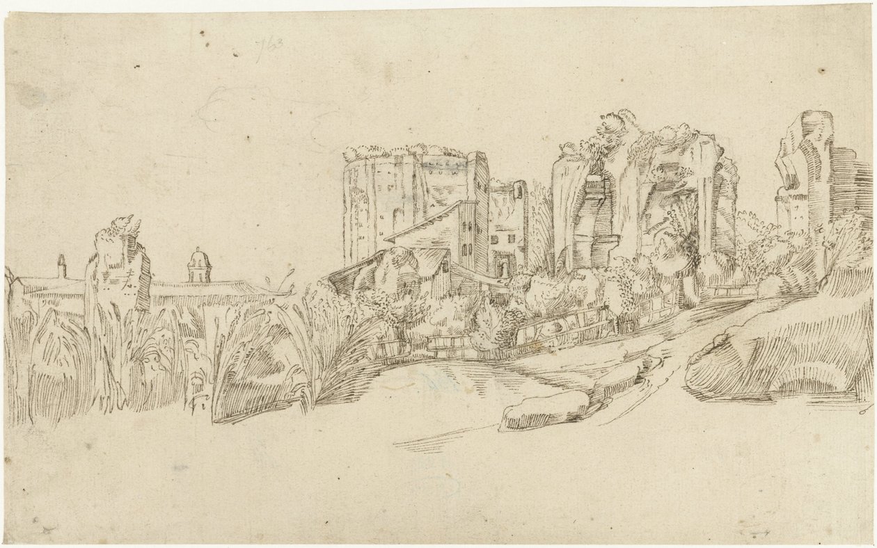 Ruinerne af Trajans bade af Gerard ter Borch (II)