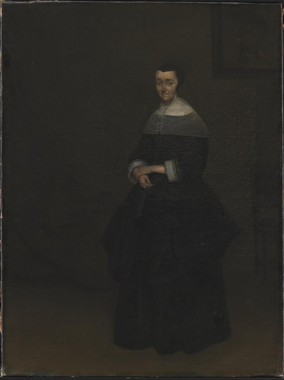 Portræt af en Dame af Gerard ter Borch