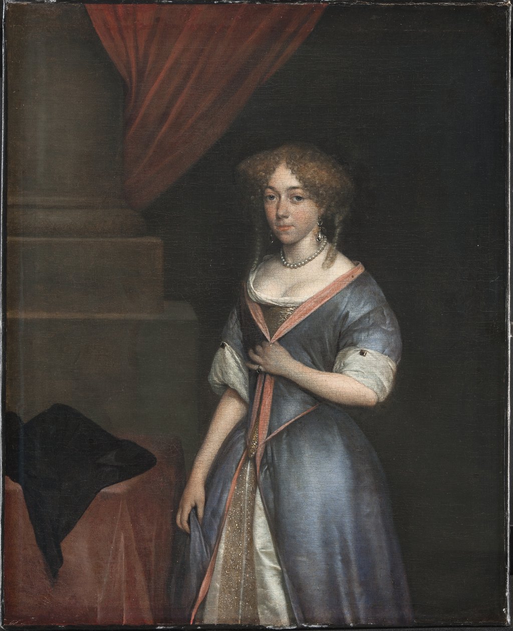 Portræt af en Dame af Gerard ter Borch