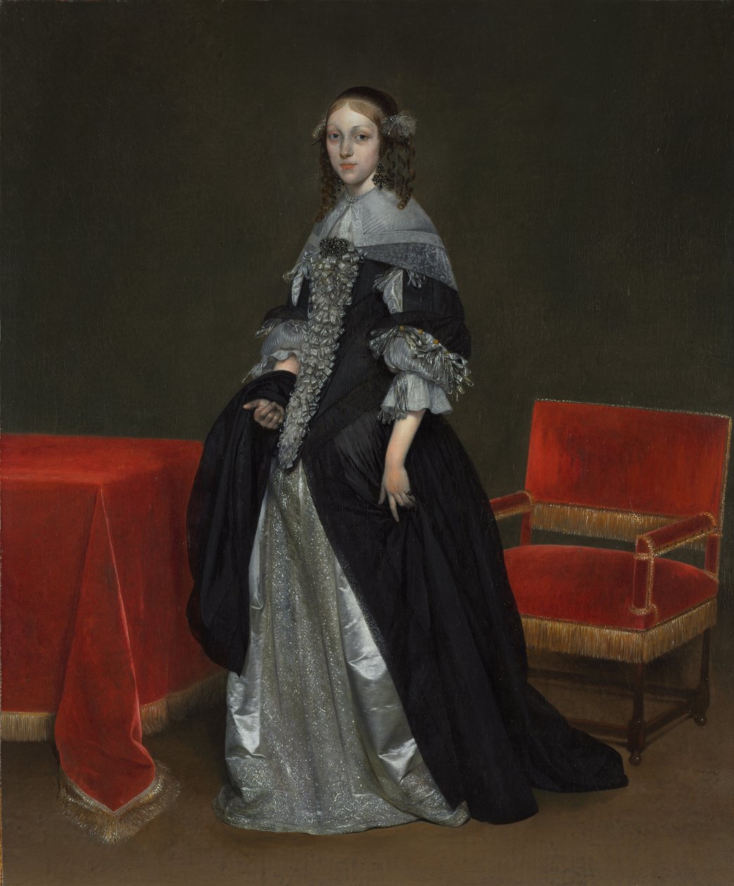 Portræt af en kvinde af Gerard ter Borch