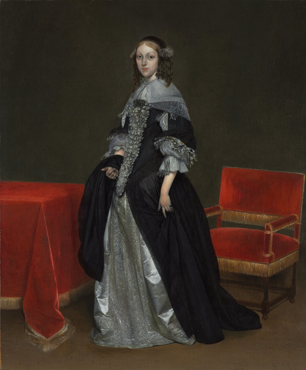 Portræt af en kvinde, ca. 1665. af Gerard ter Borch