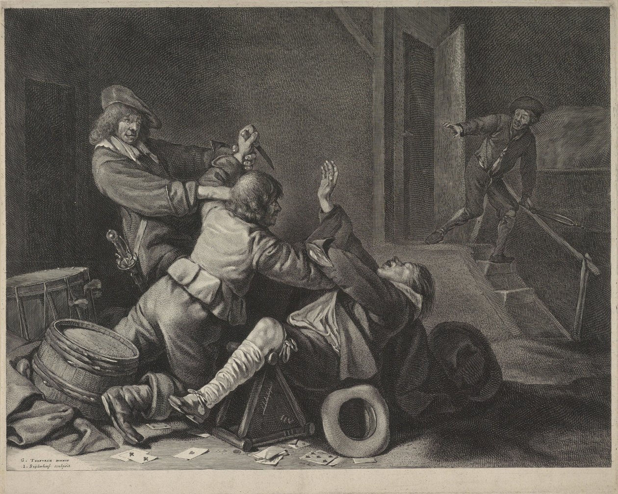 Knivstikkeriet af Gerard ter Borch