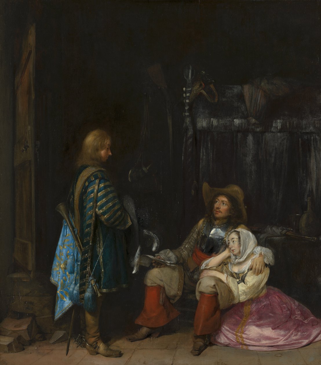 Budbringeren af Gerard ter Borch