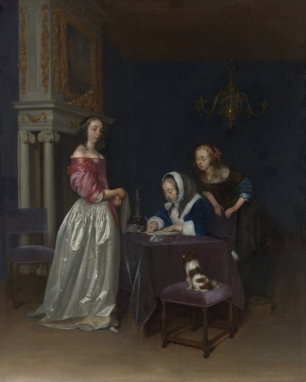 Curiosity, c.1660-62 af Gerard ter Borch
