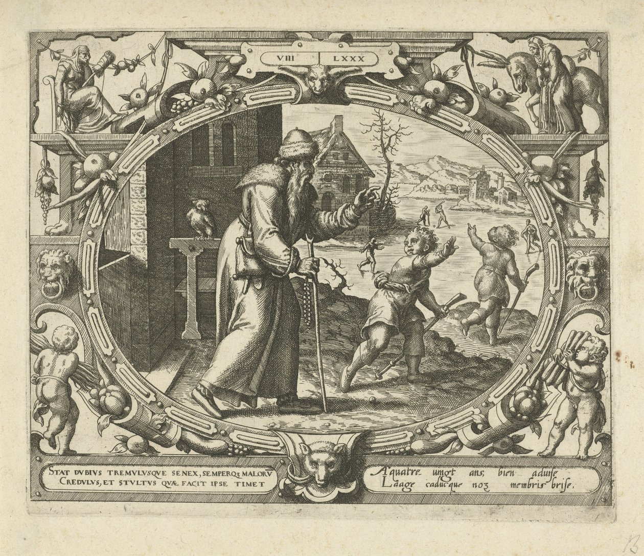 Mand i en alder af firs Ten Ages of Man (serietitel) af Gerard van Groeningen