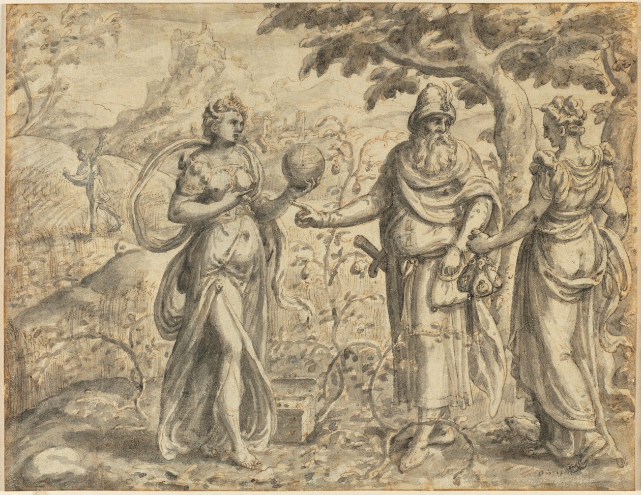 Frøet modtaget blandt tornene, fra lignelsen om såmanden, ca. 1573. af Gerard van Groeningen