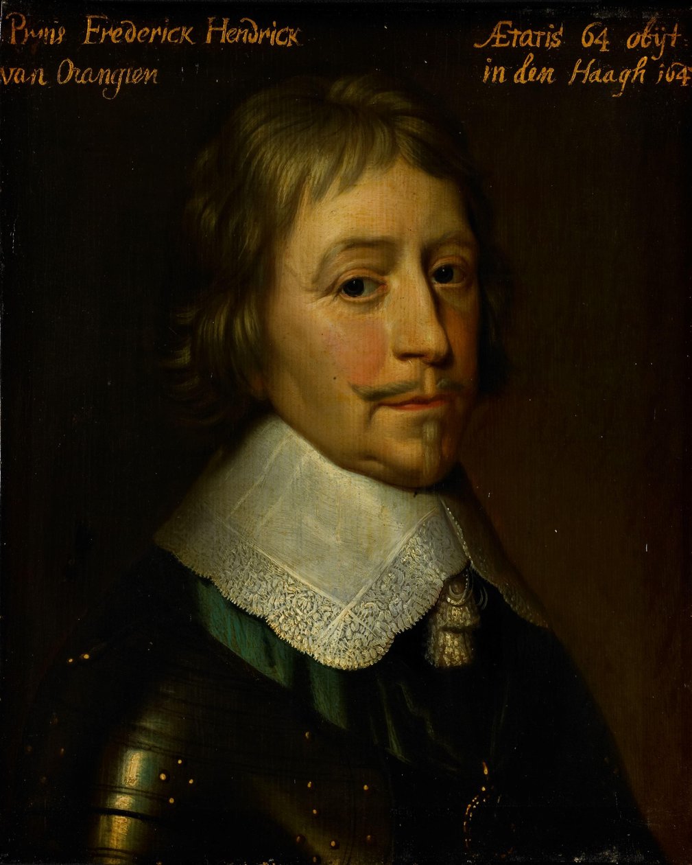 Portræt af Frederick Henry, Prince of Orange af Gerard van Honthorst (workshop of)