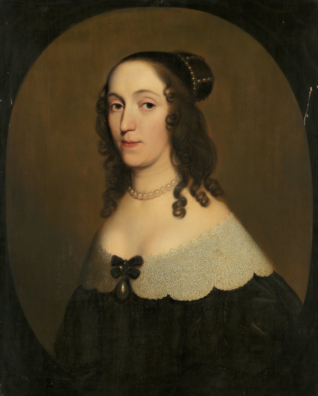 Portræt af Louise Christina (1606-69), grevinde af Solms-Braunfels af Gerard van Honthorst (workshop of)