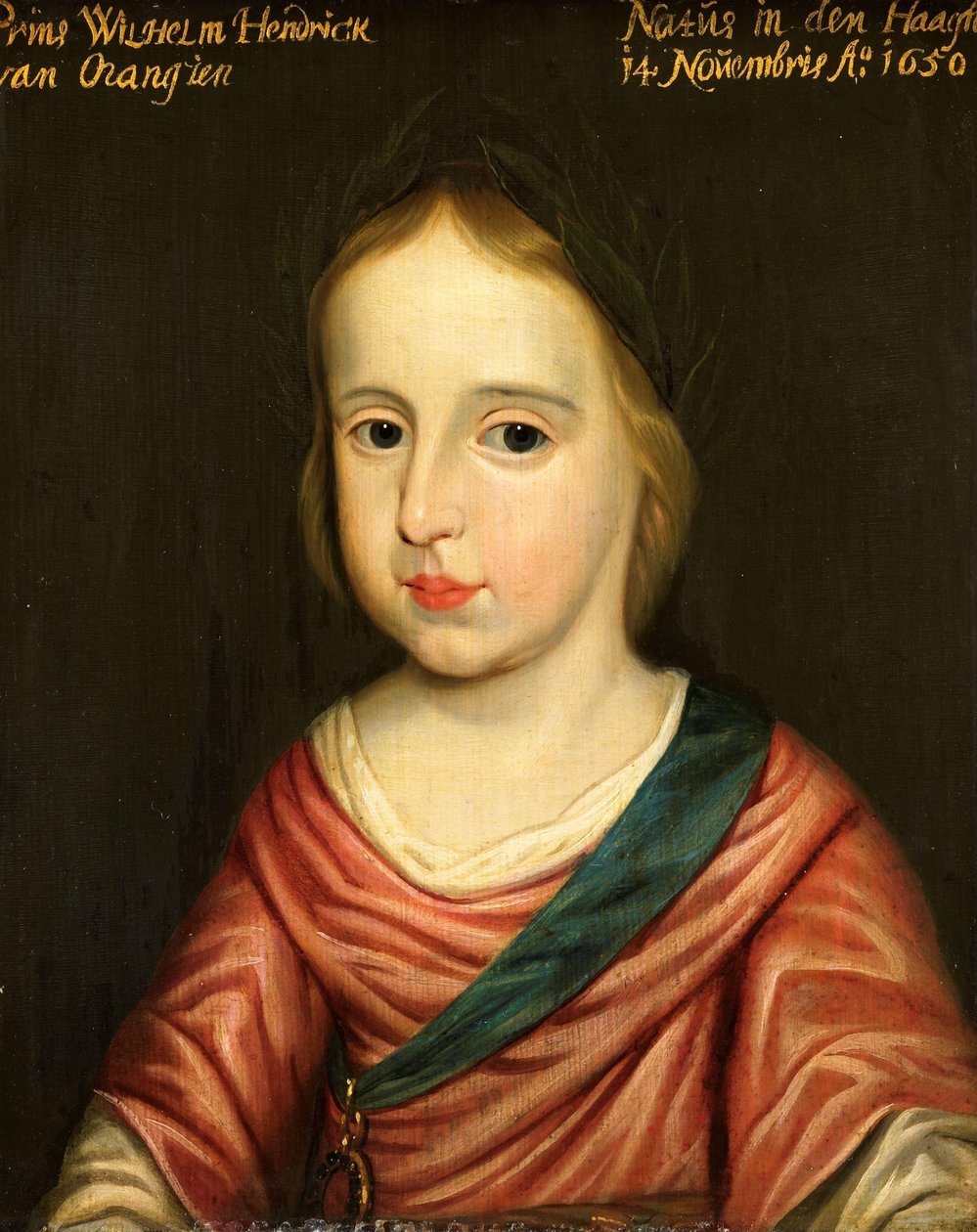 Portræt af William III, Prins af Orange af Gerard van Honthorst (workshop of)