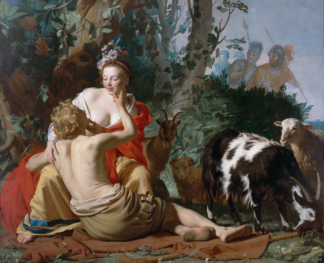 Granida og Daifilo af Gerard van Honthorst