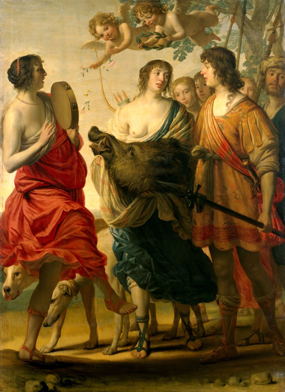 Meleager og Atalanta af Gerard van Honthorst